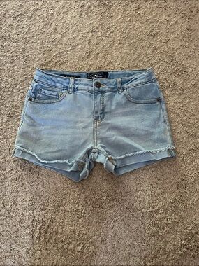 Lucky Brand Light Wash Denim Roll-Cuff Girls Shorts